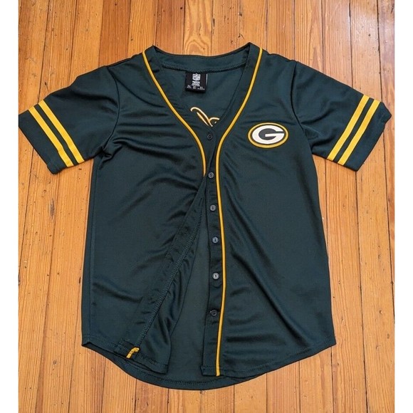 NFL Green and Yellow Men's Jersey Shirt - Picture 1 of 8